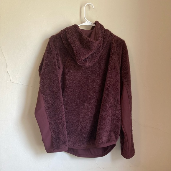 Nike Women’s Sherpa Therma Fleece Training Hoodie Maroon Large - Picture 5 of 8